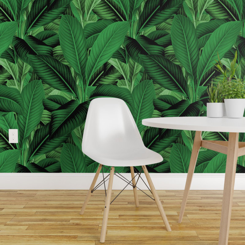 Bay Isle Home Gibbs Tropical Island Removable Peel and Stick Wallpaper